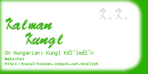 kalman kungl business card